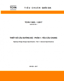 TIÊU CHUẨN THIẾT KẾ CẦU ĐƯỜNG BỘ TCVN 11823:2017